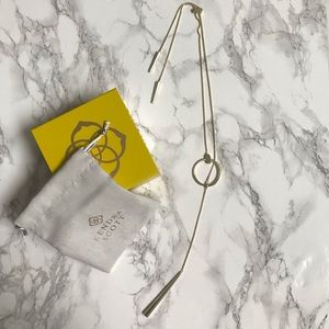 Kendra Scott Tegan Y Necklace in Gold